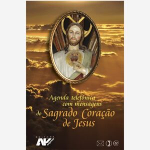 Agenda Telefônica com mensagens do Sagrado Coração de Jesus