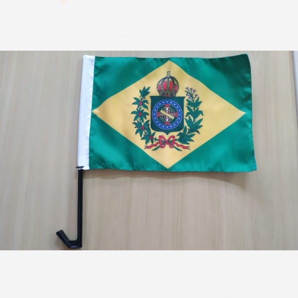 Par de bandeiras Imperial com haste para carro